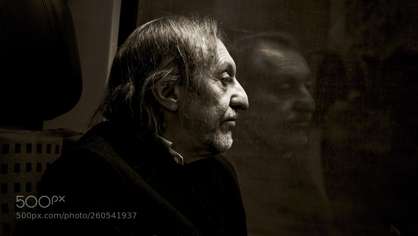 Sony a6000 sample photo. Man in train photography