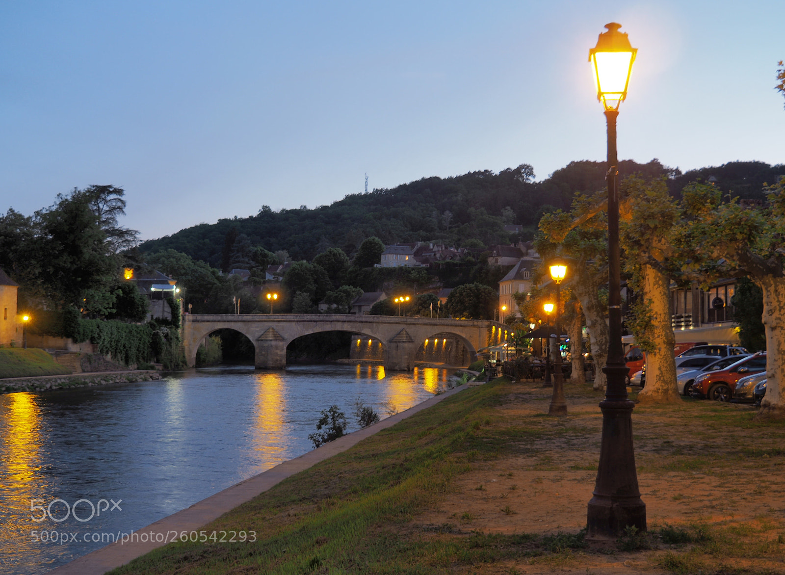Olympus OM-D E-M5 II sample photo. Montignac at blue hours photography