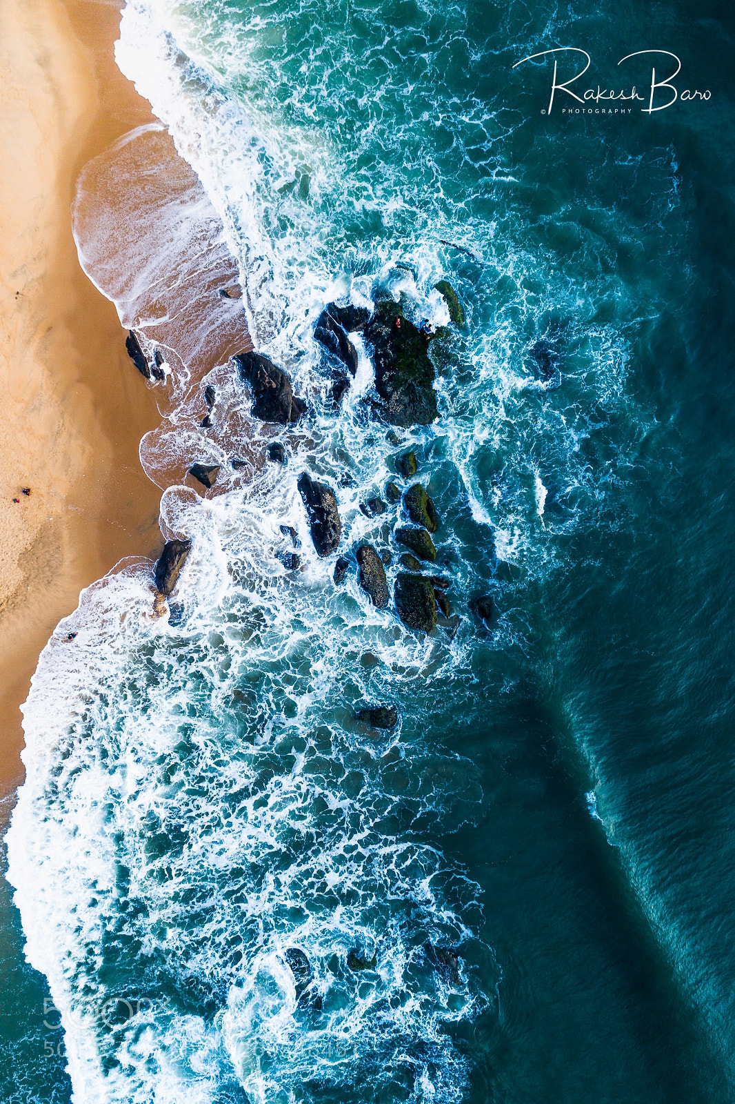 DJI FC6310 sample photo. Sand and surf photography