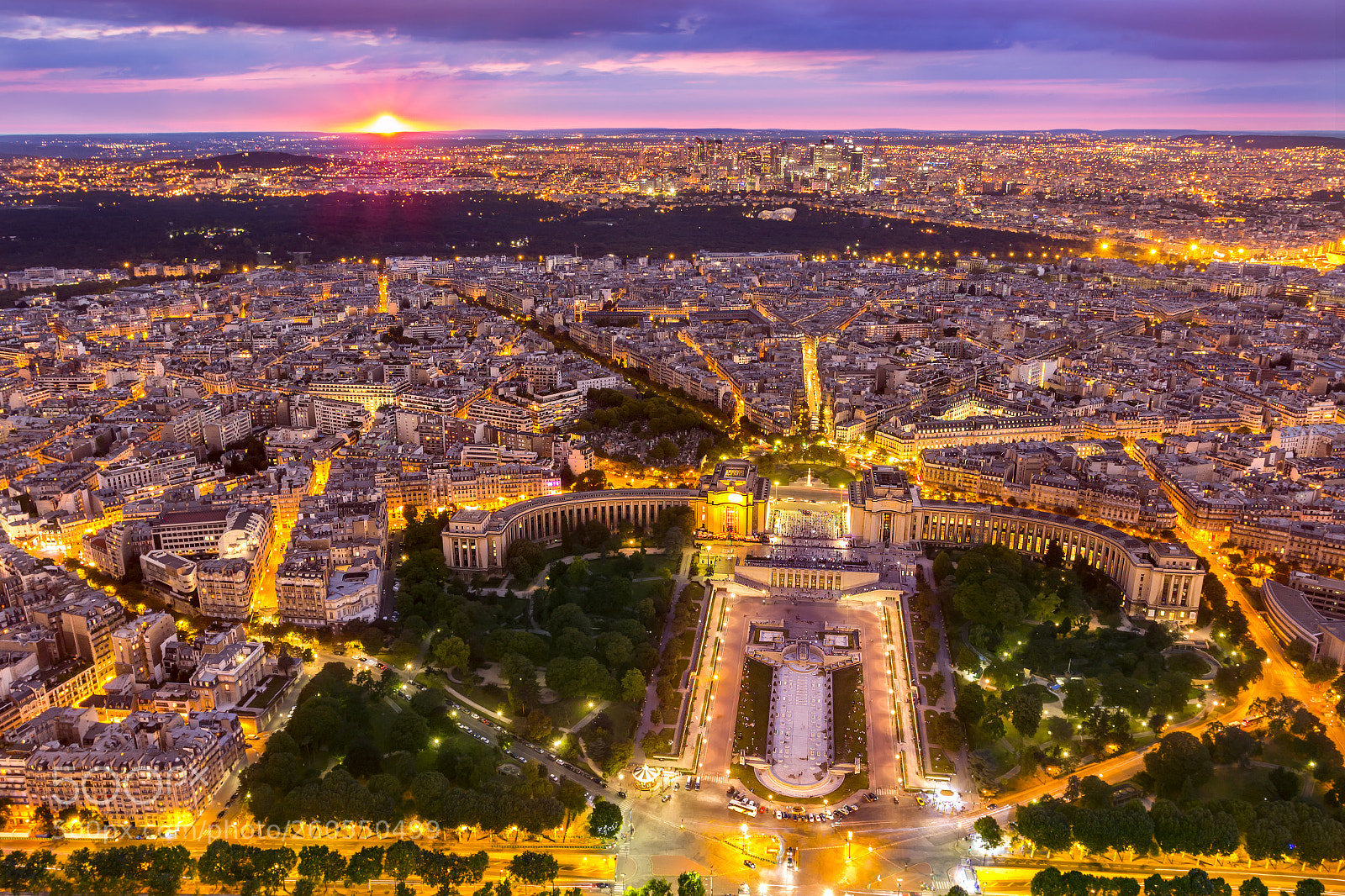 Canon EOS 70D sample photo. Aerial view of paris photography