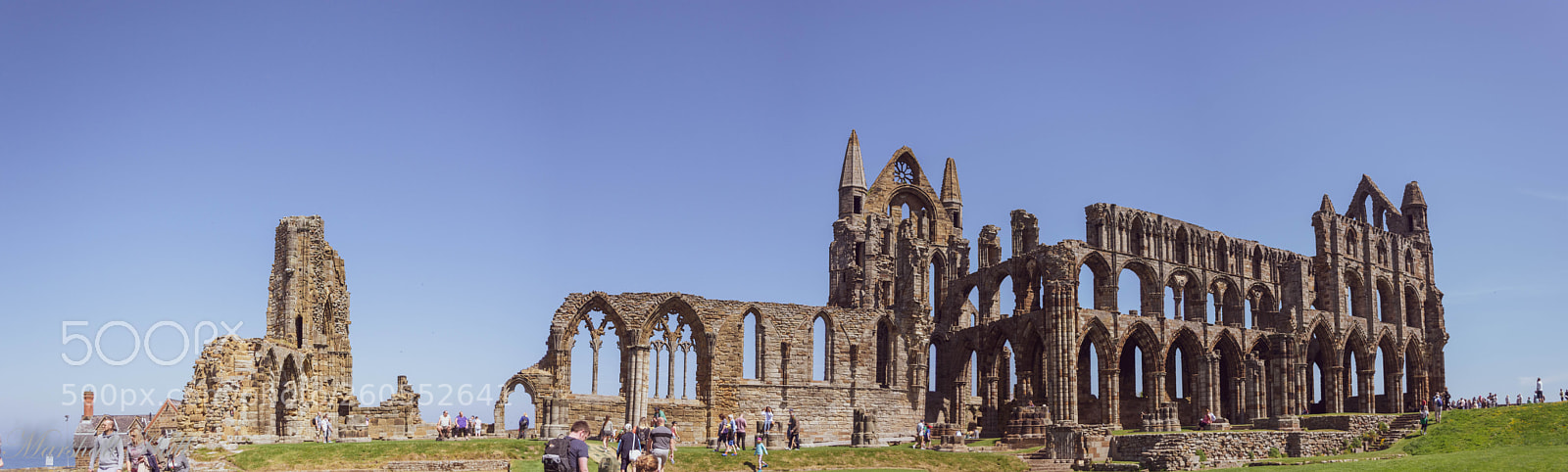 Nikon D7200 sample photo. Whitby abbey panorama photography