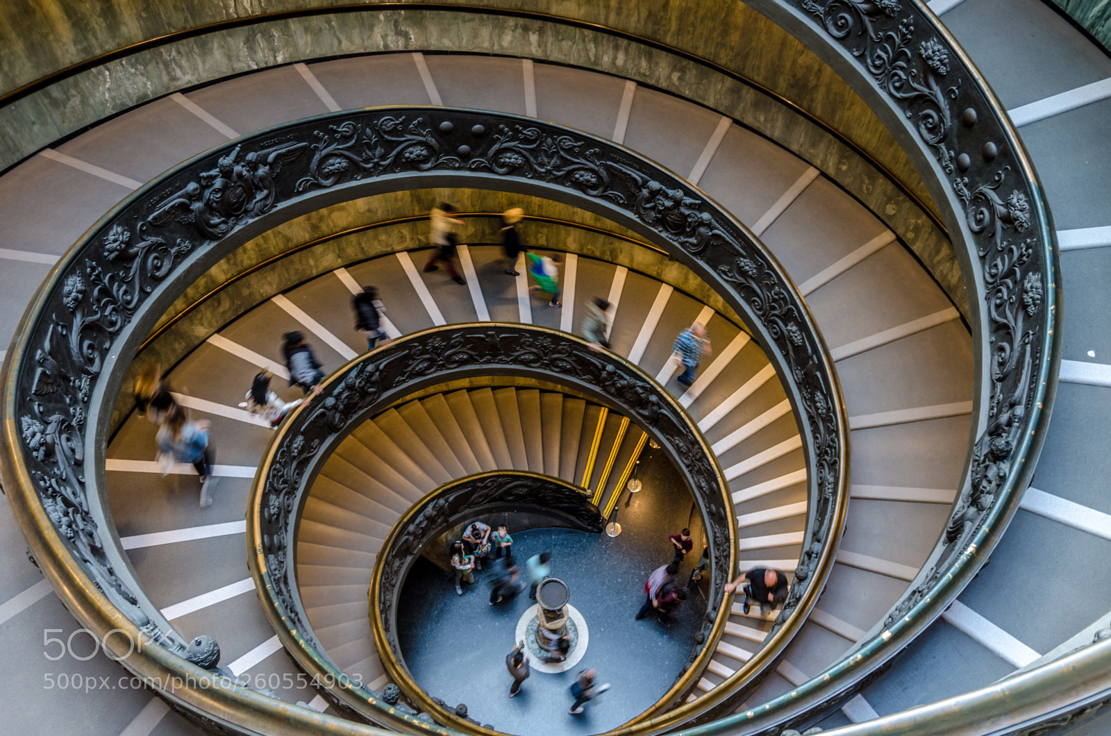 Nikon D7000 sample photo. Vatican spiral stairs photography