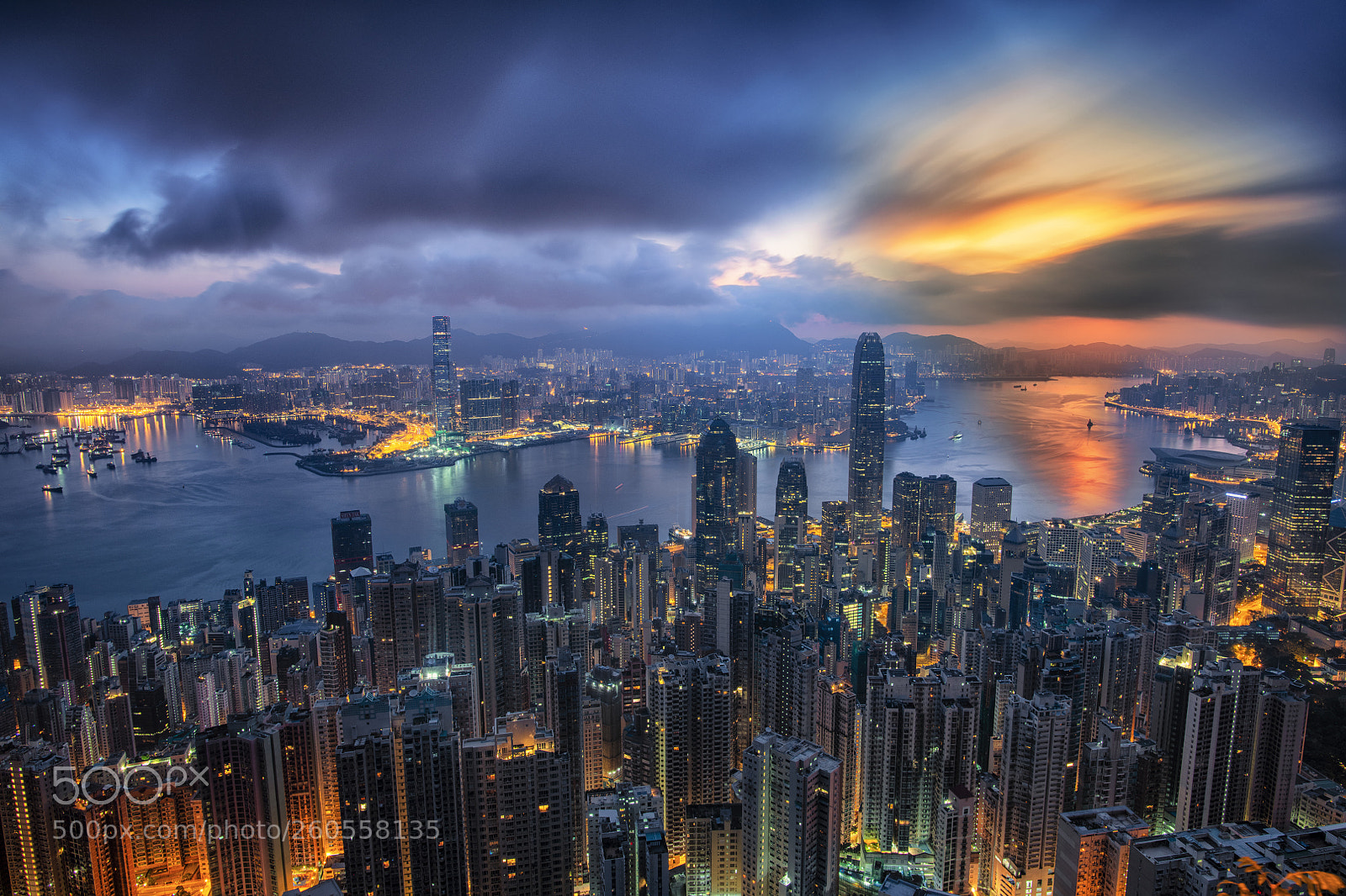 Nikon D850 sample photo. Sunrise over hong kong photography