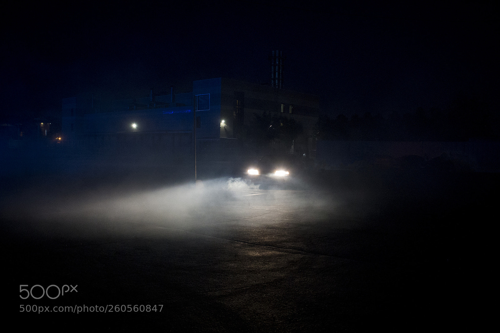 Canon EOS 6D sample photo. Car at night drift photography