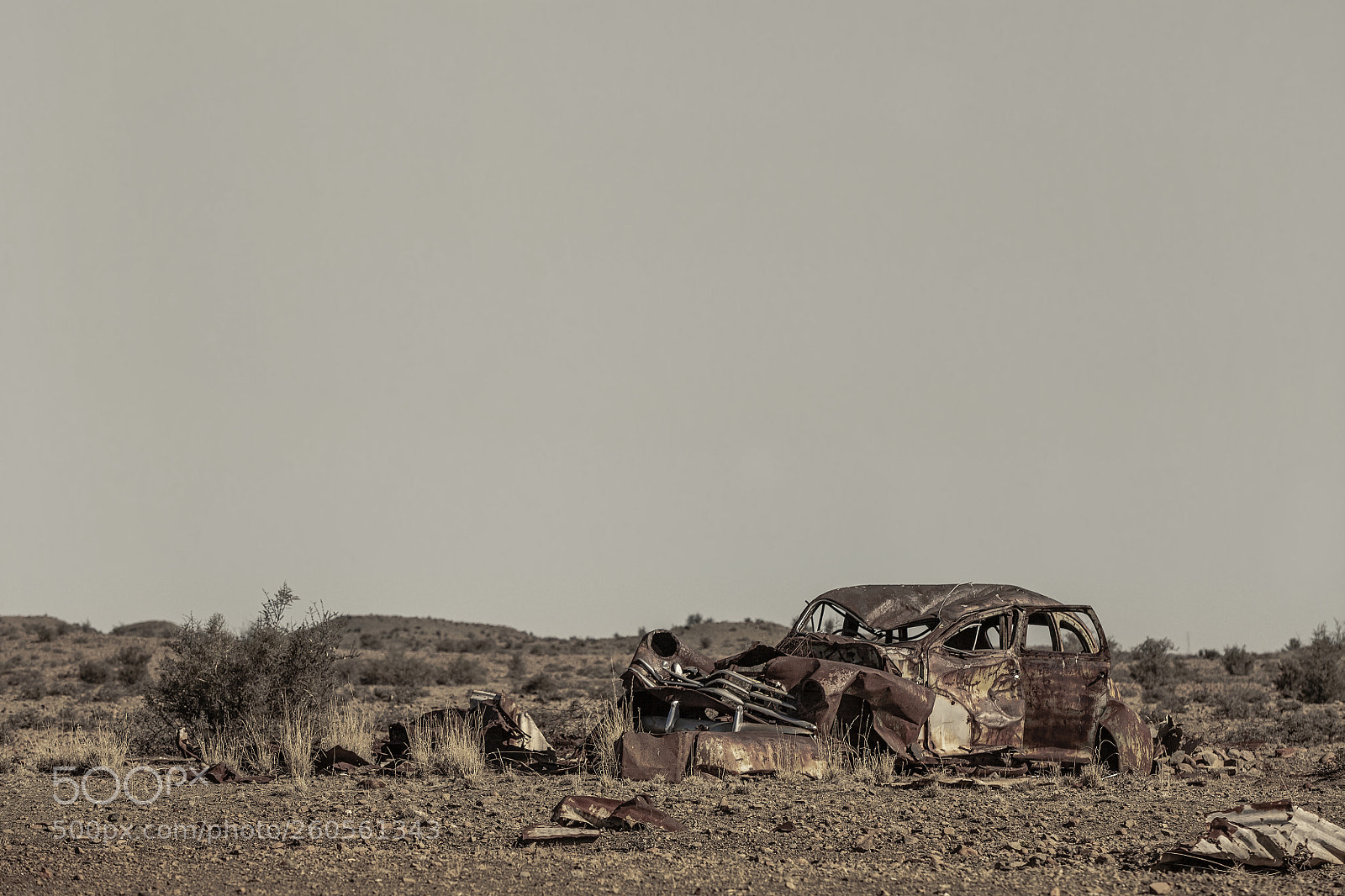 Canon EOS 5D Mark II sample photo. Vintage car wreck in photography