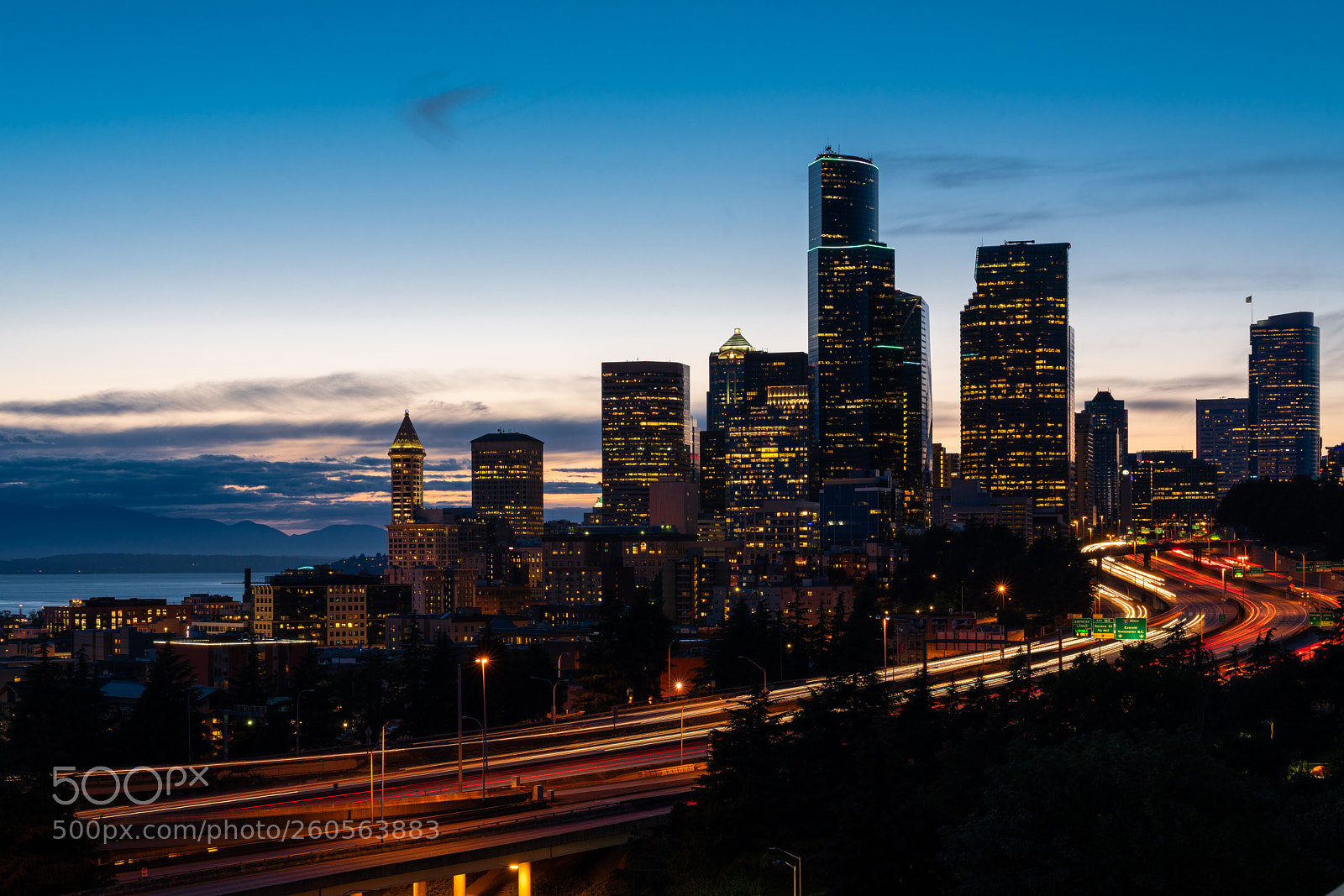 Sony a7R III sample photo. Seattle night photography