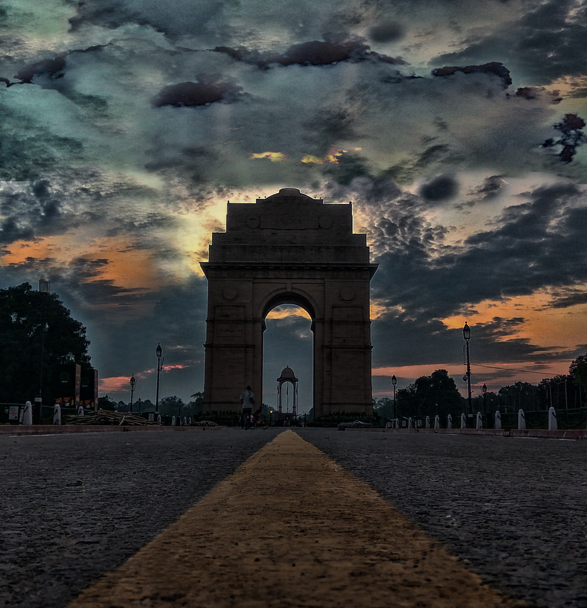 Xiaomi Redmi Note 3 sample photo. Indiagate antique view photography