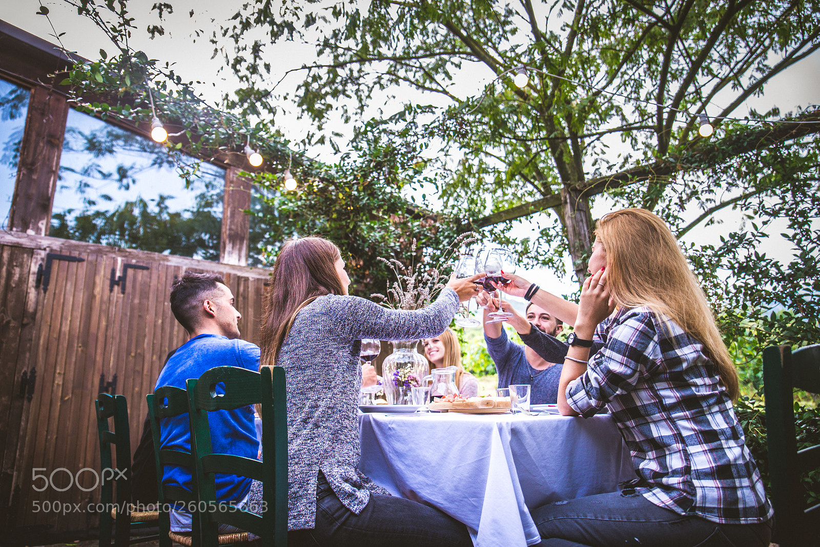 Nikon D610 sample photo. Friends having dinner in photography