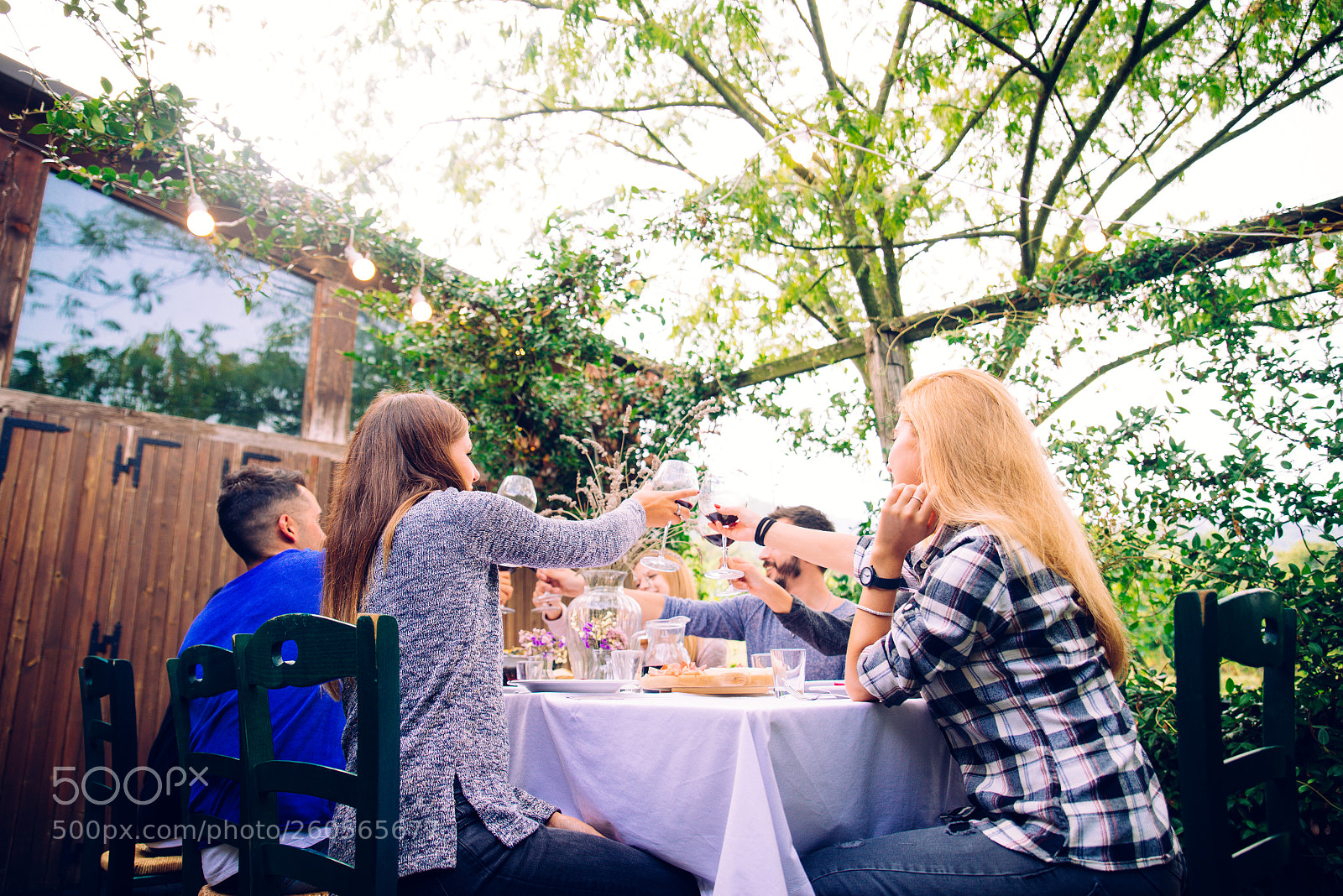 Nikon D610 sample photo. Friends having dinner in photography