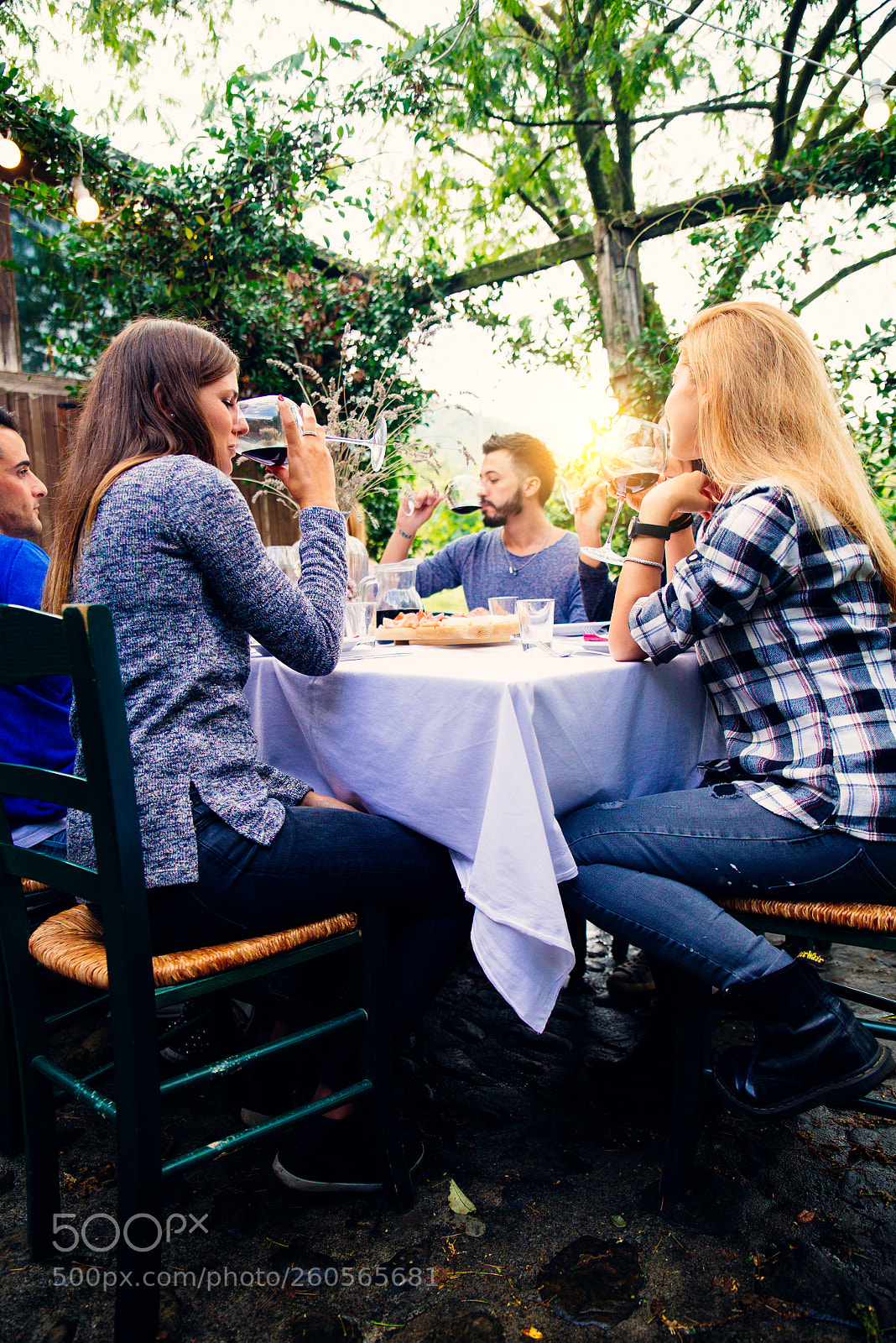 Nikon D610 sample photo. Friends having dinner in photography