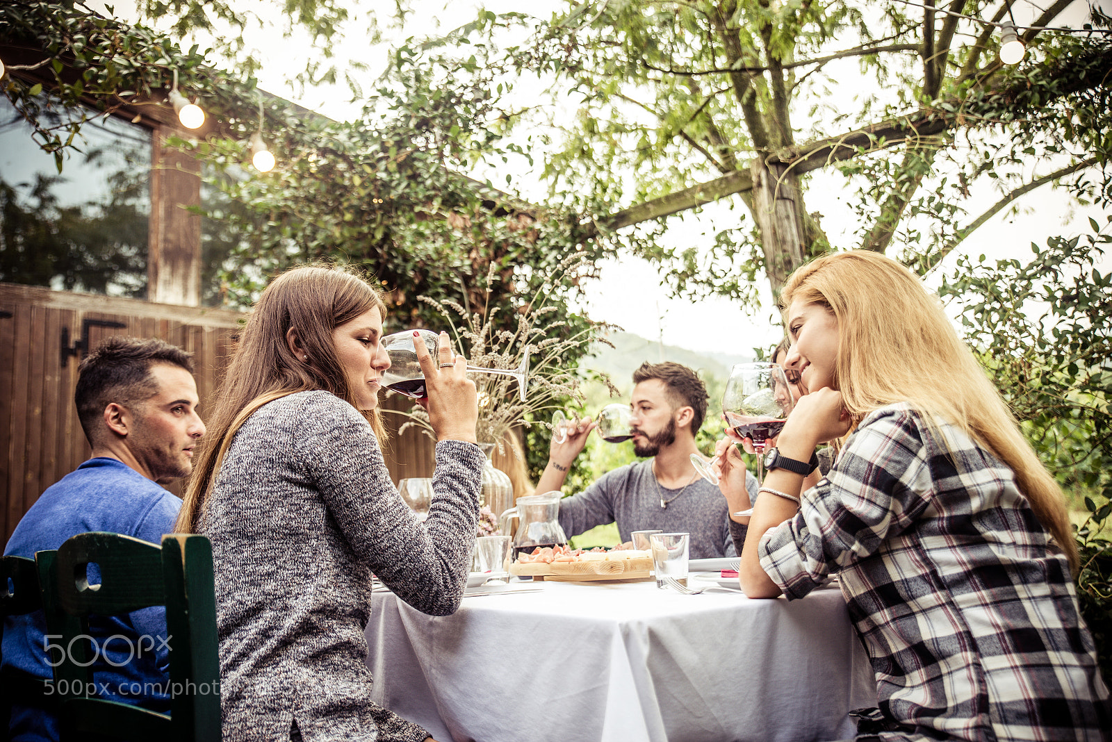 Nikon D610 sample photo. Friends having dinner in photography