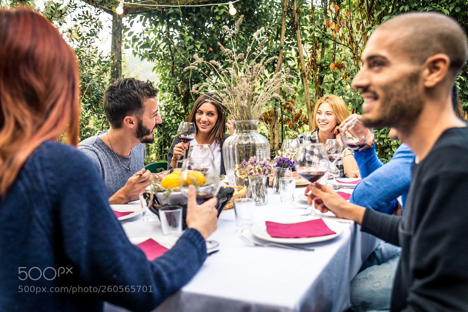 Nikon D610 sample photo. Friends having dinner in photography