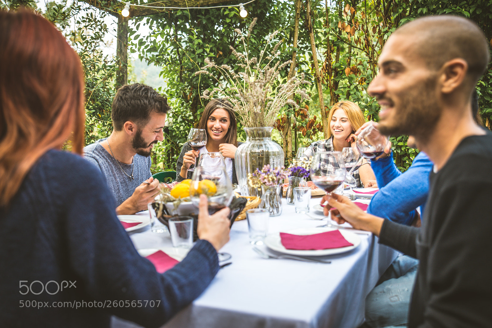 Nikon D610 sample photo. Friends having dinner in photography
