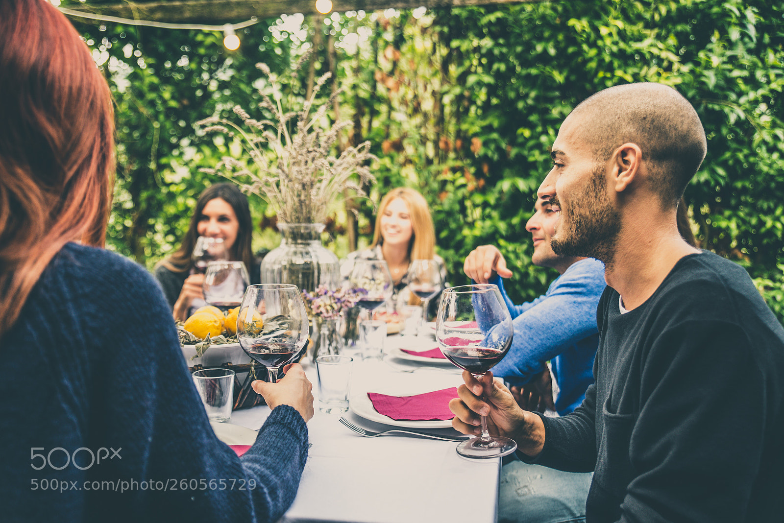 Nikon D610 sample photo. Friends having dinner in photography