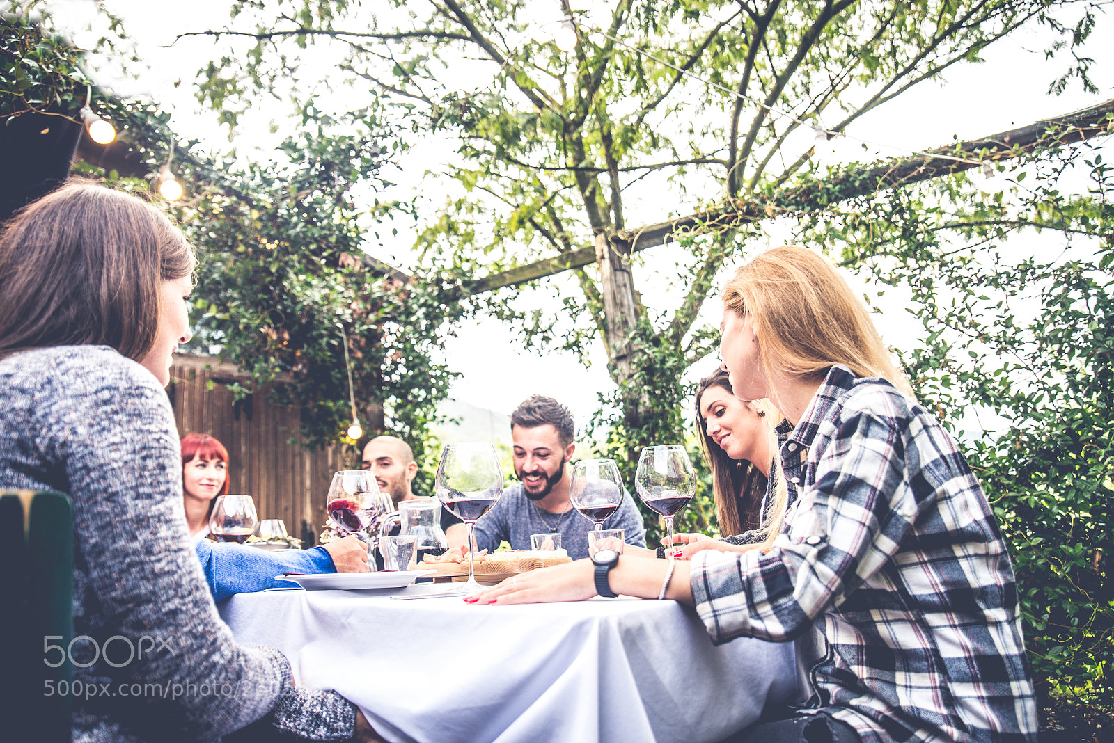 Nikon D610 sample photo. Friends having dinner in photography