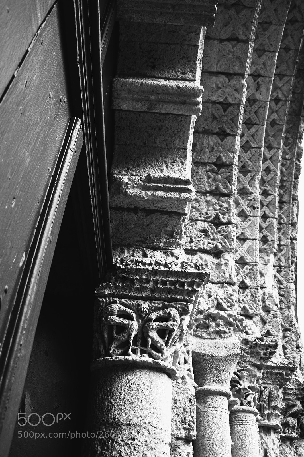 Nikon D750 sample photo. Romanesque church entrance. photography