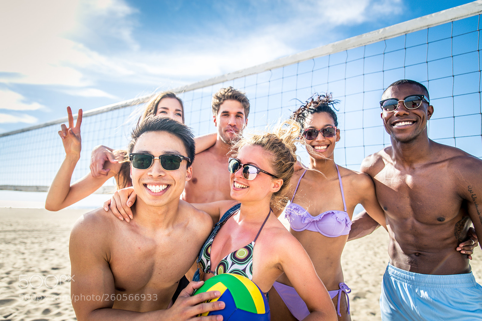 Nikon D610 sample photo. Friends play beach volley photography