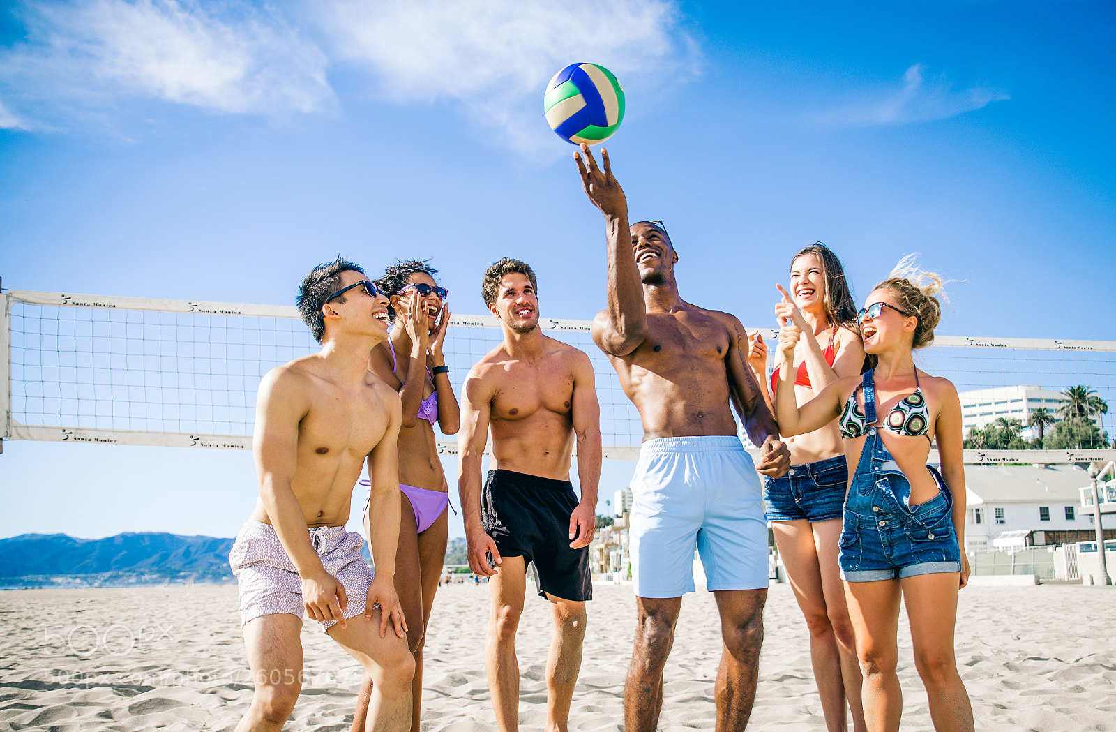 Nikon D610 sample photo. Friends play beach volley photography