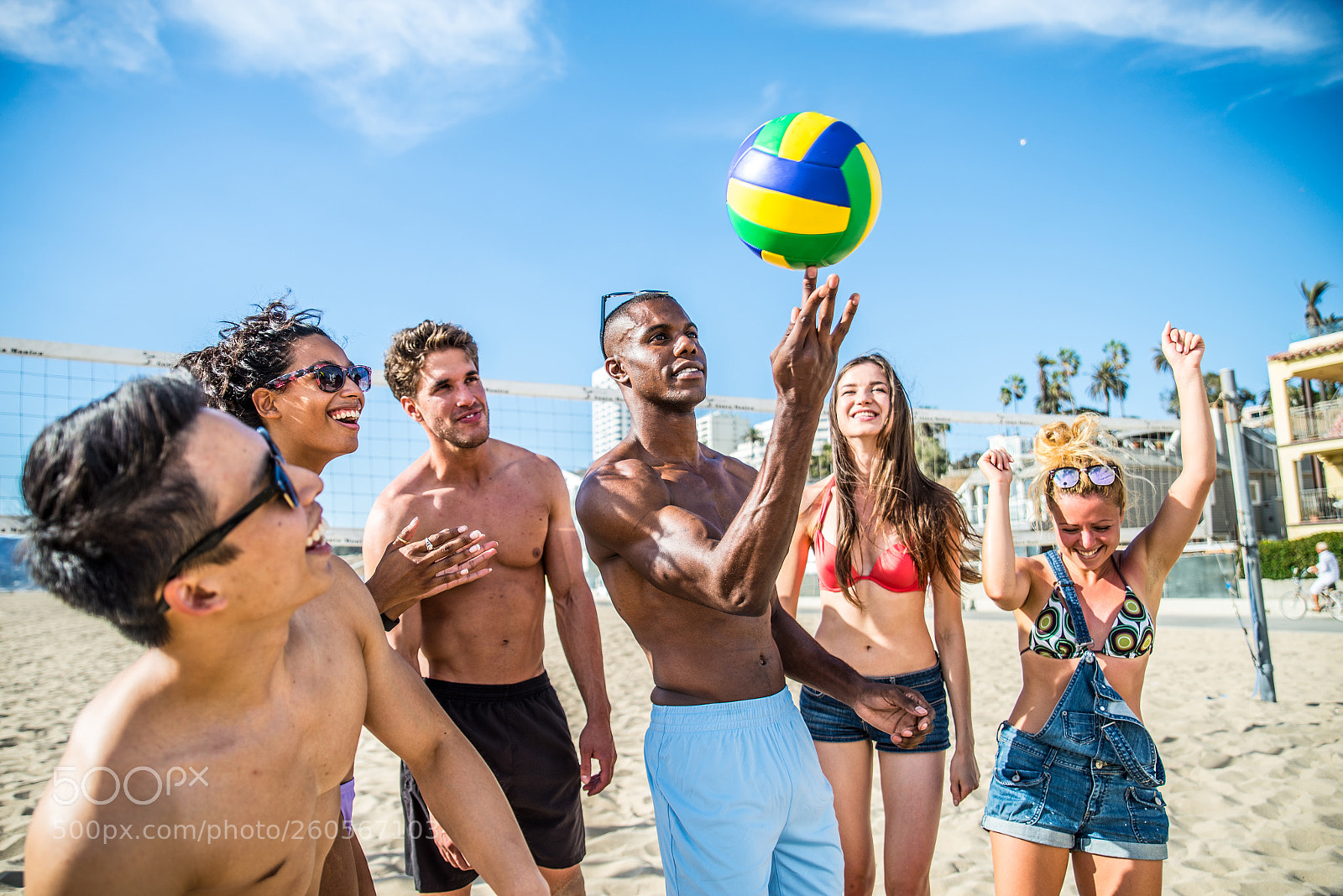 Nikon D610 sample photo. Friends play beach volley photography