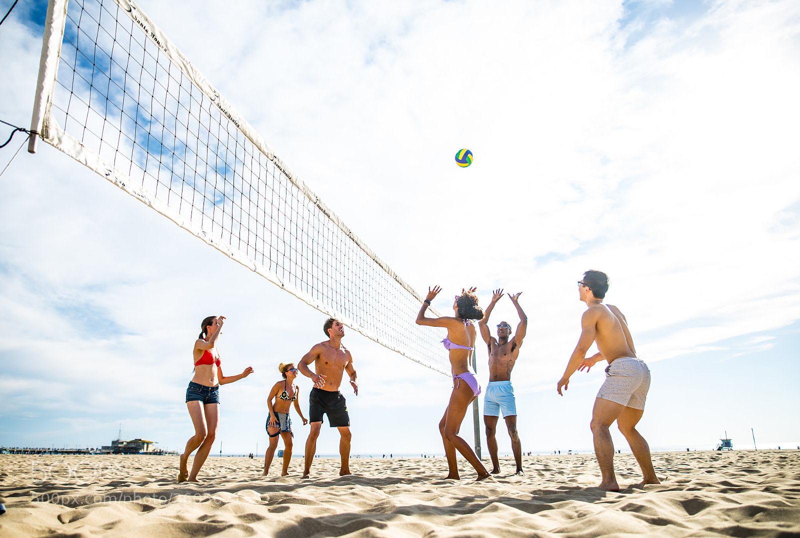 Nikon D610 sample photo. Friends play beach volley photography