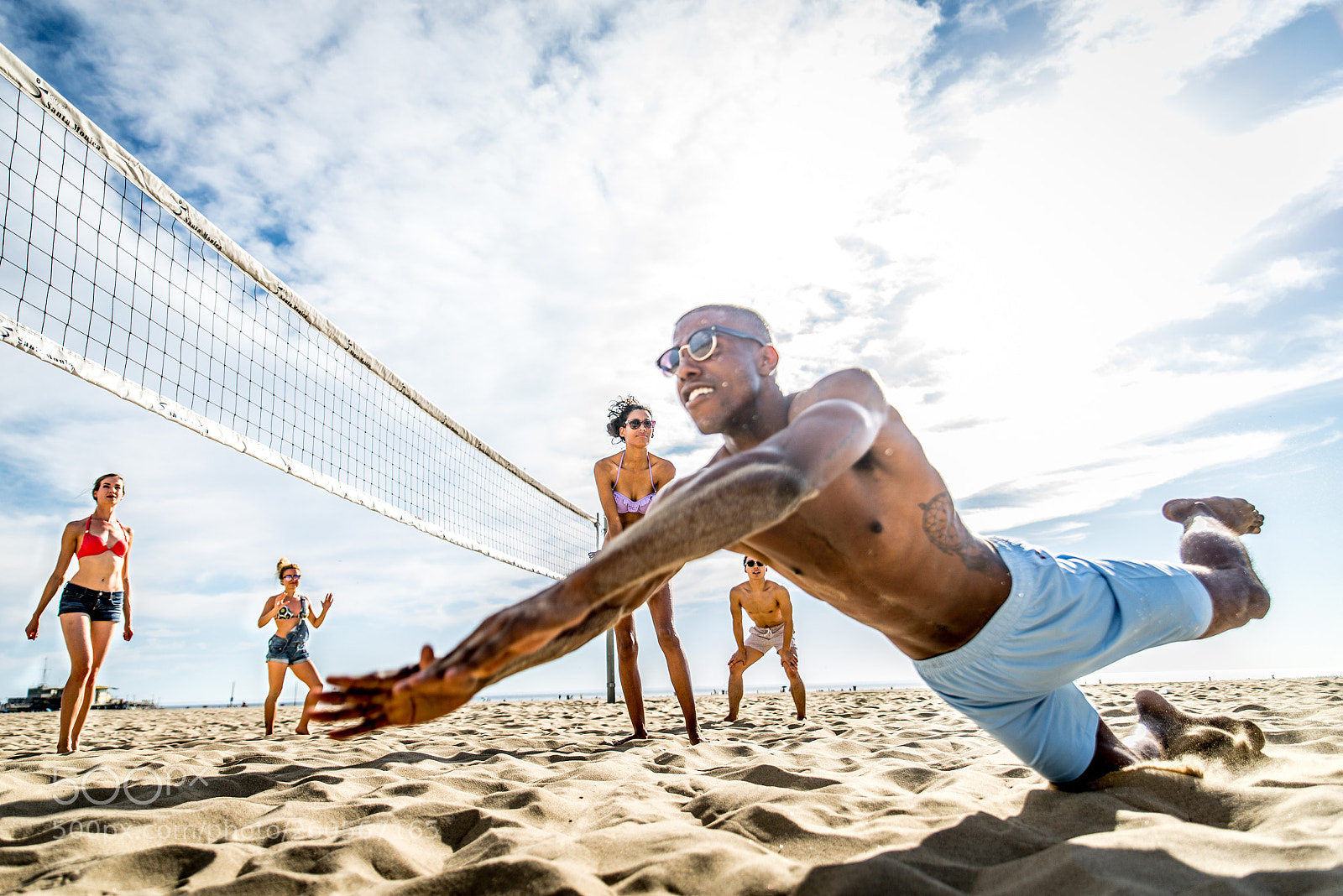 Nikon D610 sample photo. Friends play beach volley photography