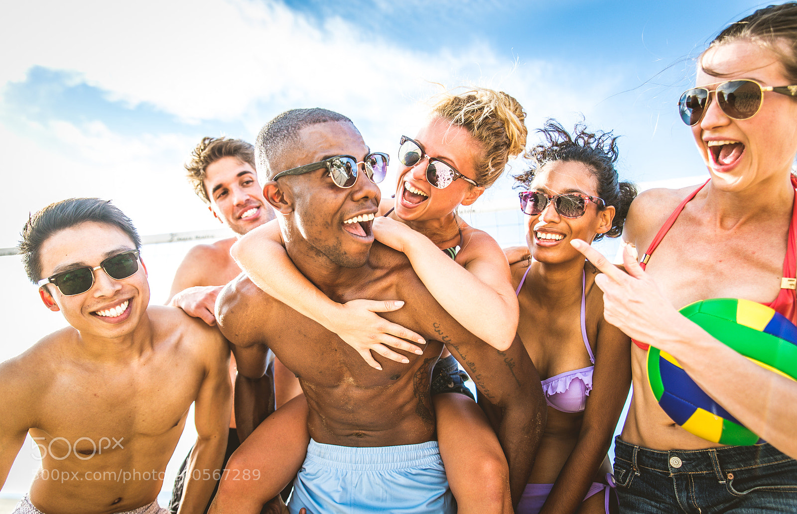 Nikon D610 sample photo. Friends play beach volley photography