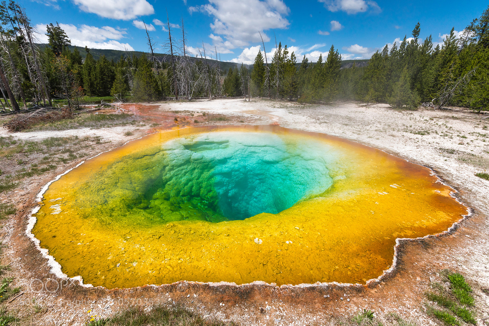 Sony a7R III sample photo. Morning glory pool photography