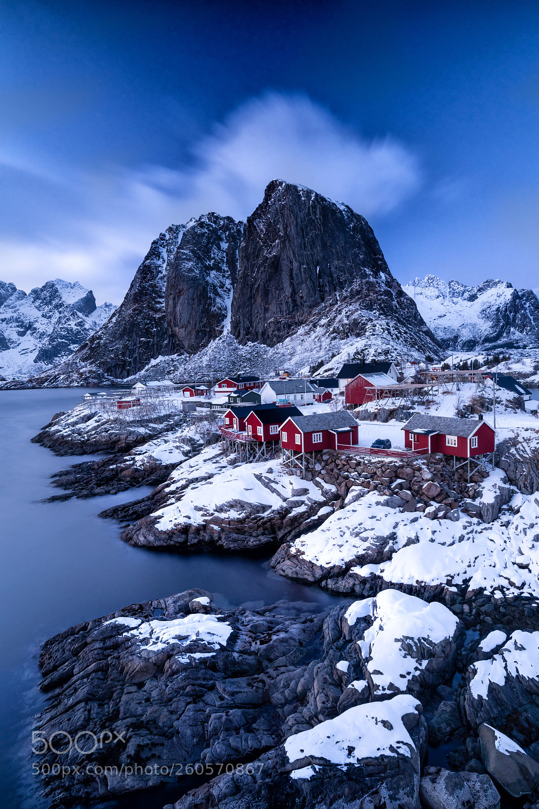 Sony a7R III sample photo. Hamnoy blue photography