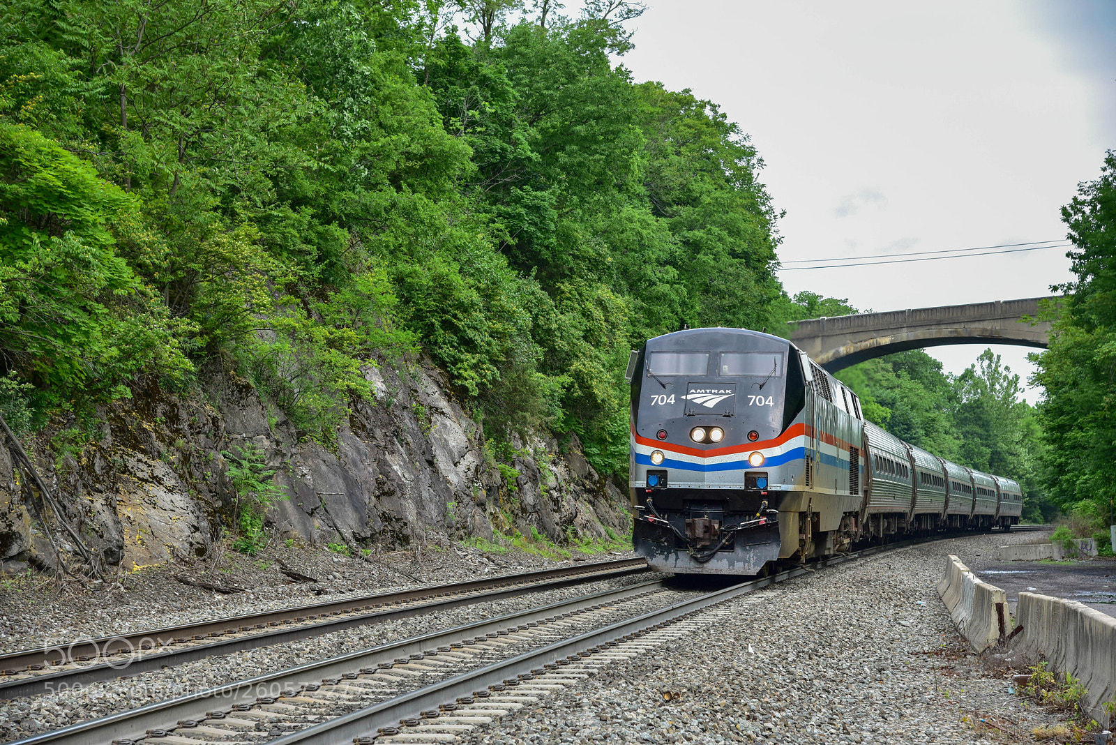 Nikon D750 sample photo. Amtrak coming through new photography