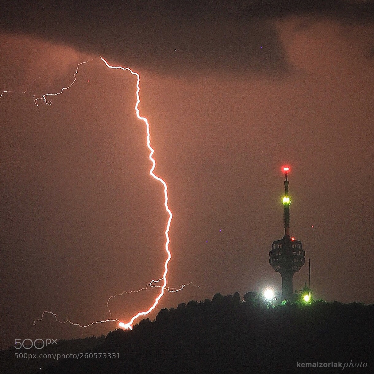 Canon EOS 7D sample photo. Lightning in sarajevo photography