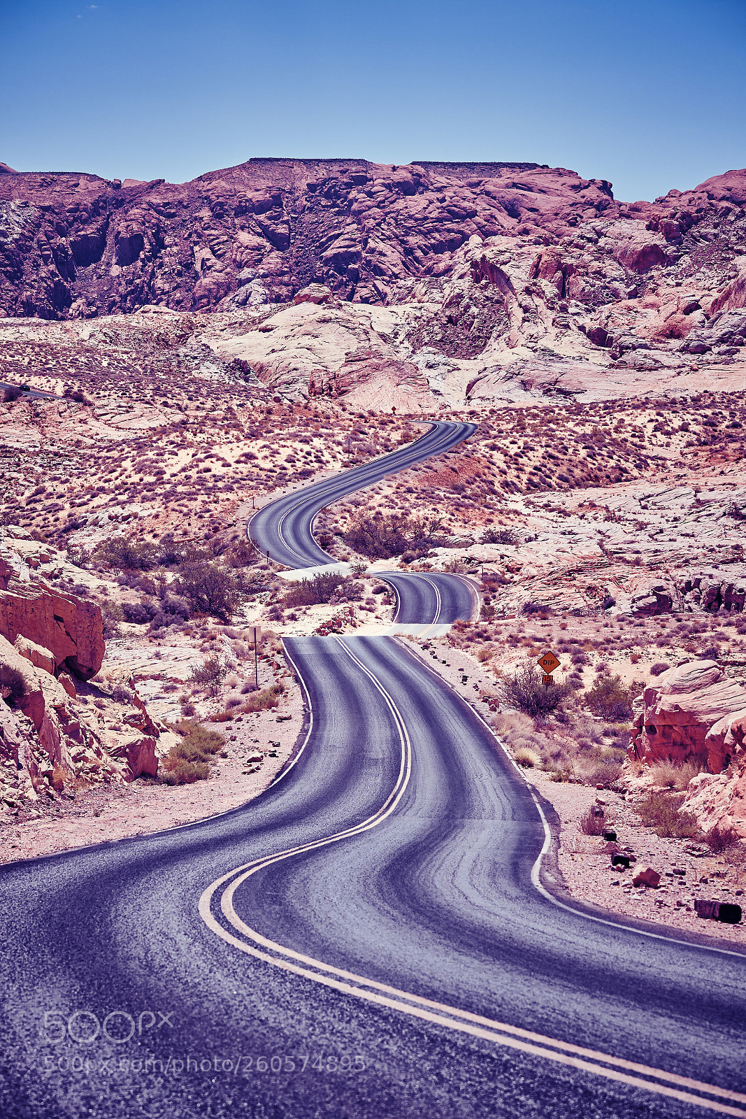 Canon EOS 5D Mark II sample photo. Winding desert road photography