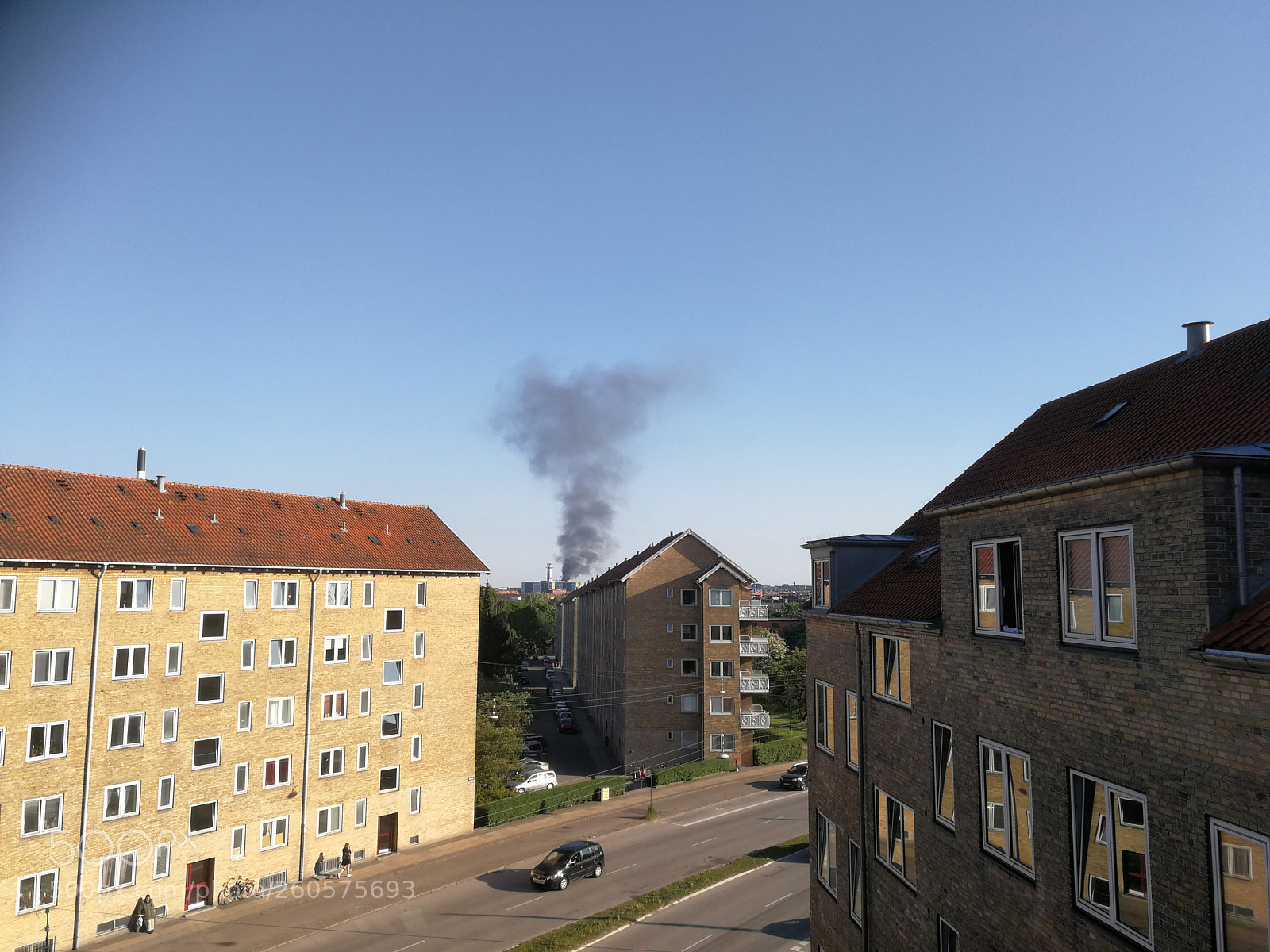 HUAWEI P10 sample photo. Fire in copenhagen photography