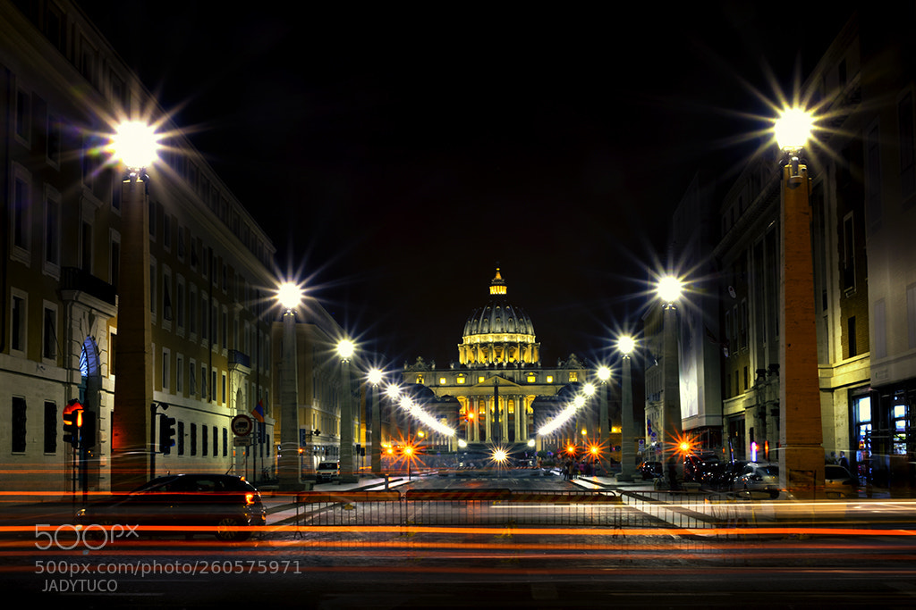 Nikon D750 sample photo. Vatican lights photography