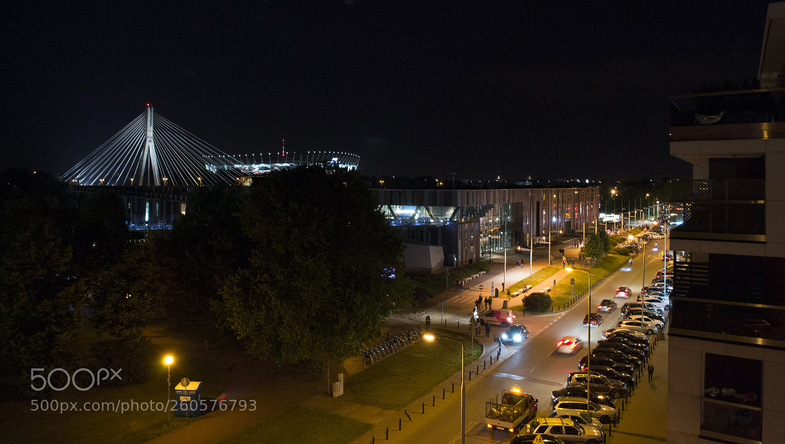 Nikon D3100 sample photo. Warsaw by night photography