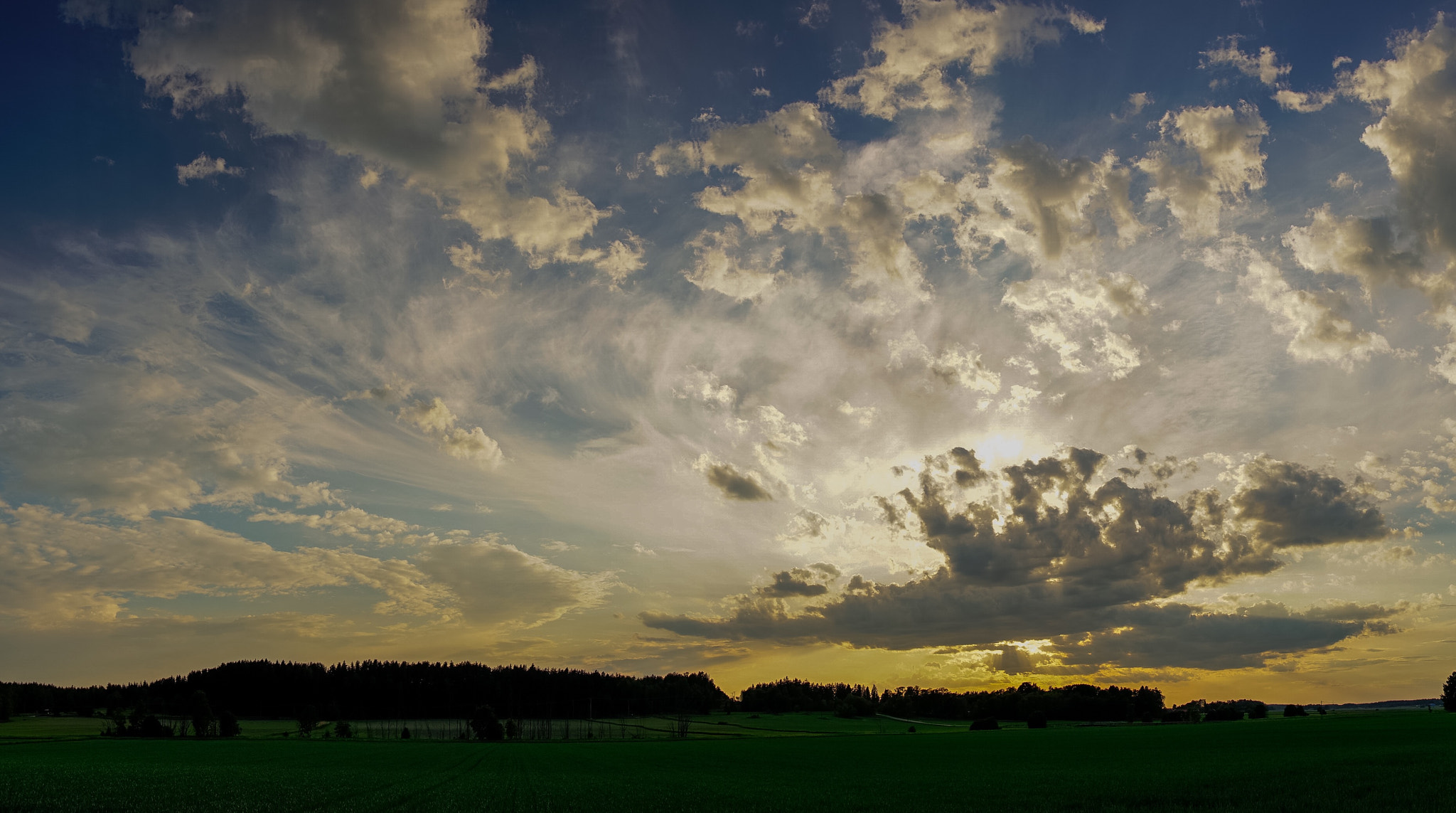 Sony a99 II sample photo. Evening sky photography