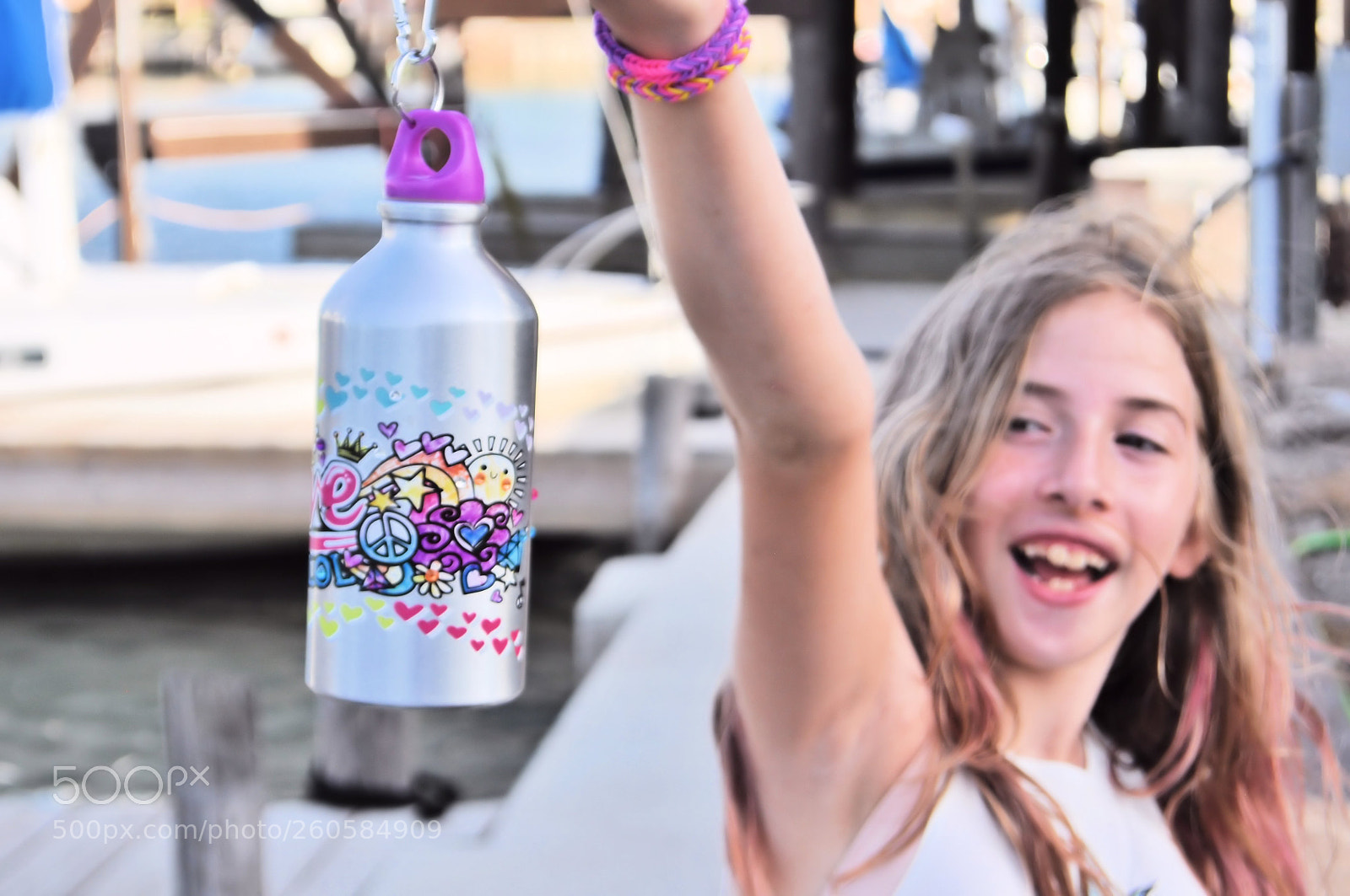 Nikon D5000 sample photo. Painted water bottle photography