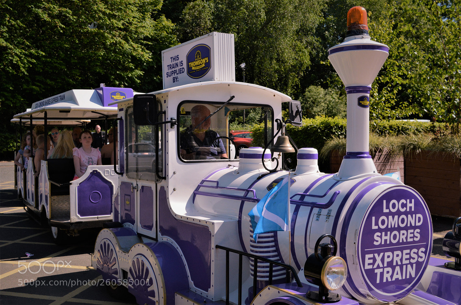 Nikon D5200 sample photo. Loch lomond shores train photography