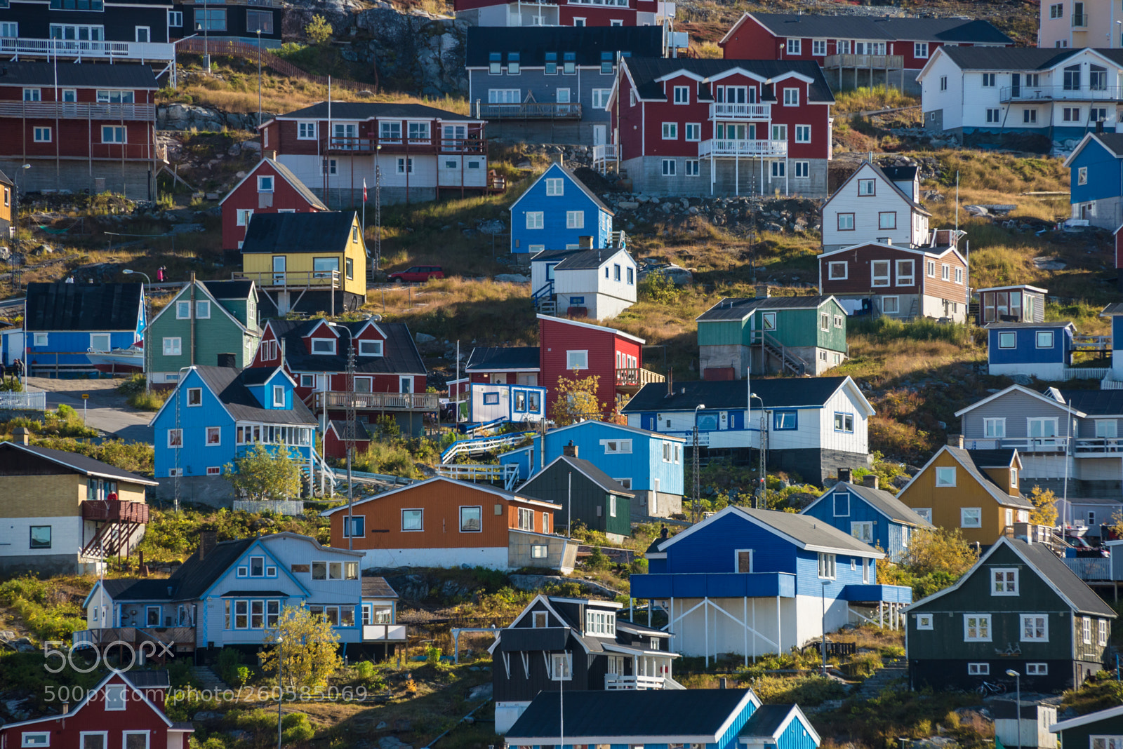 Nikon D600 sample photo. Colorful houses, qaqortoc, greenland photography