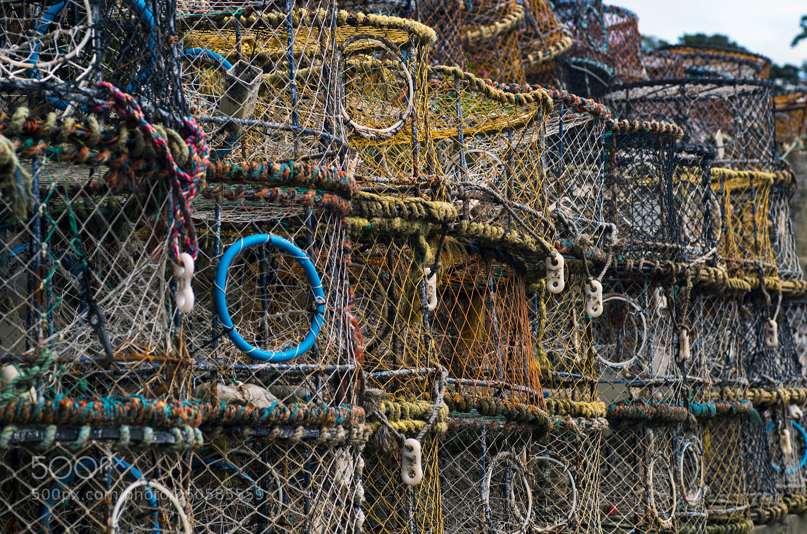 Pentax K-30 sample photo. Lobster pots photography