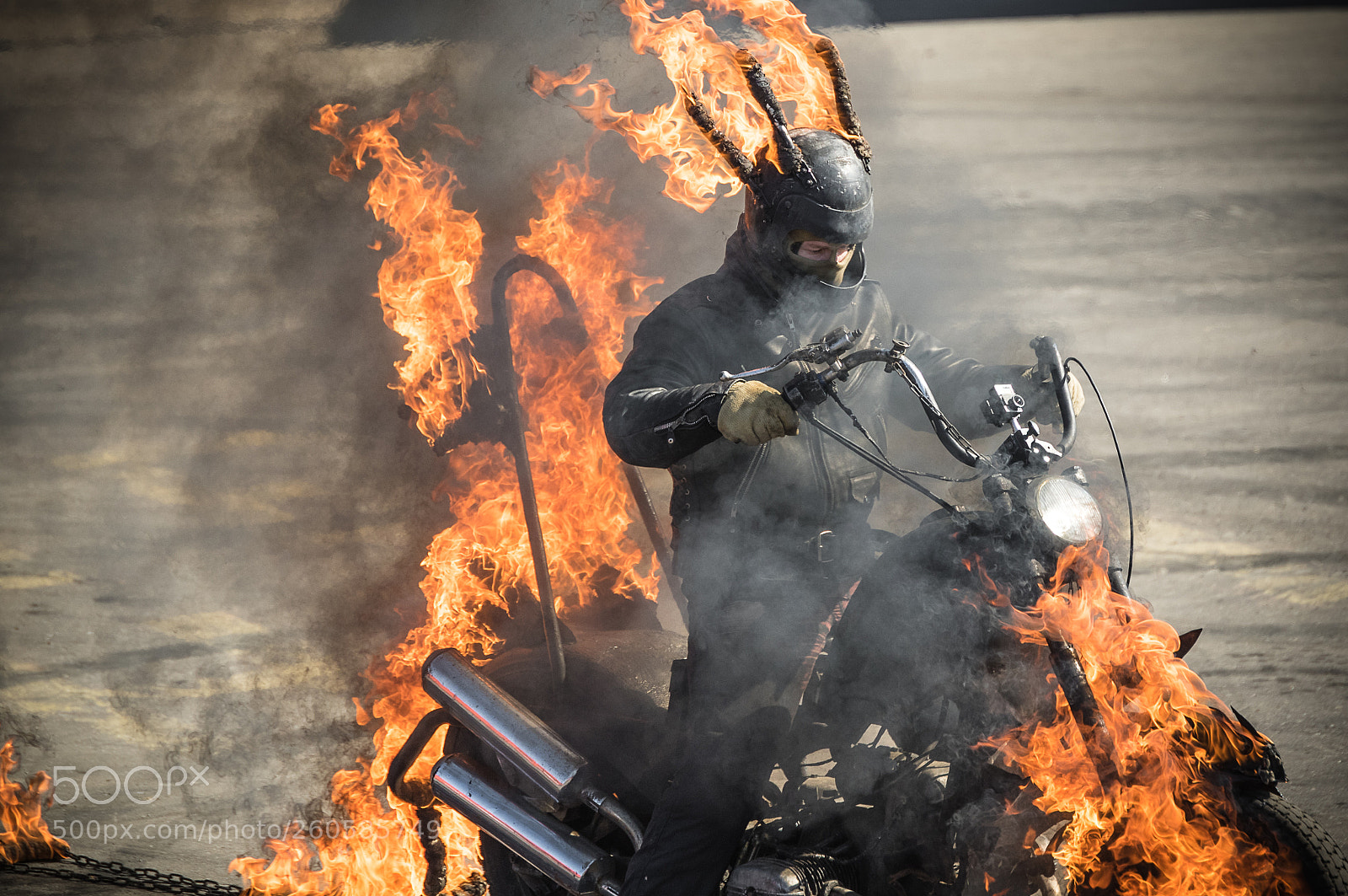 Pentax K-3 sample photo. Burning rider photography
