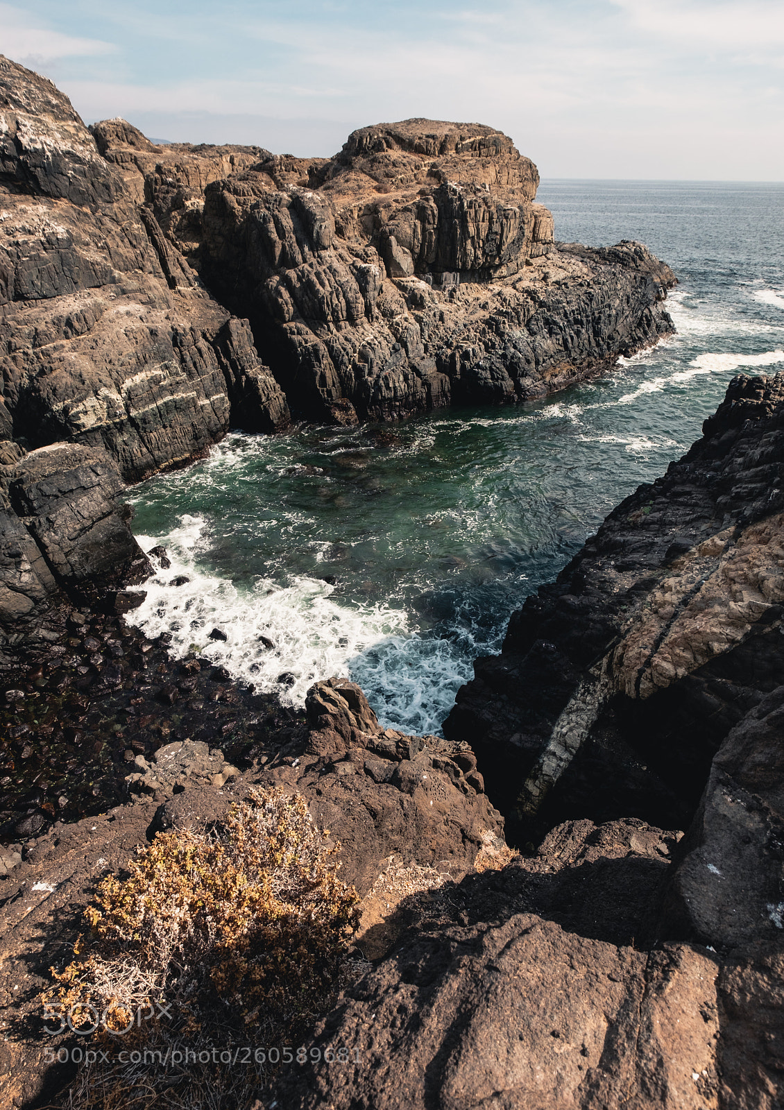 Fujifilm X-T2 sample photo. Sea cliffs and deep photography