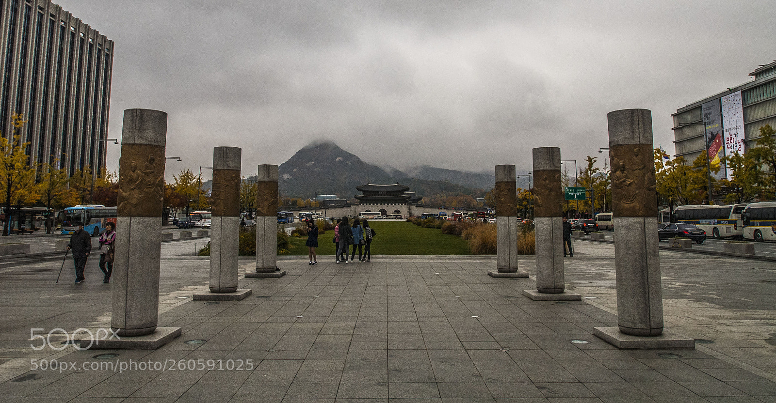 Nikon D200 sample photo. Gwanghwamun plaza photography