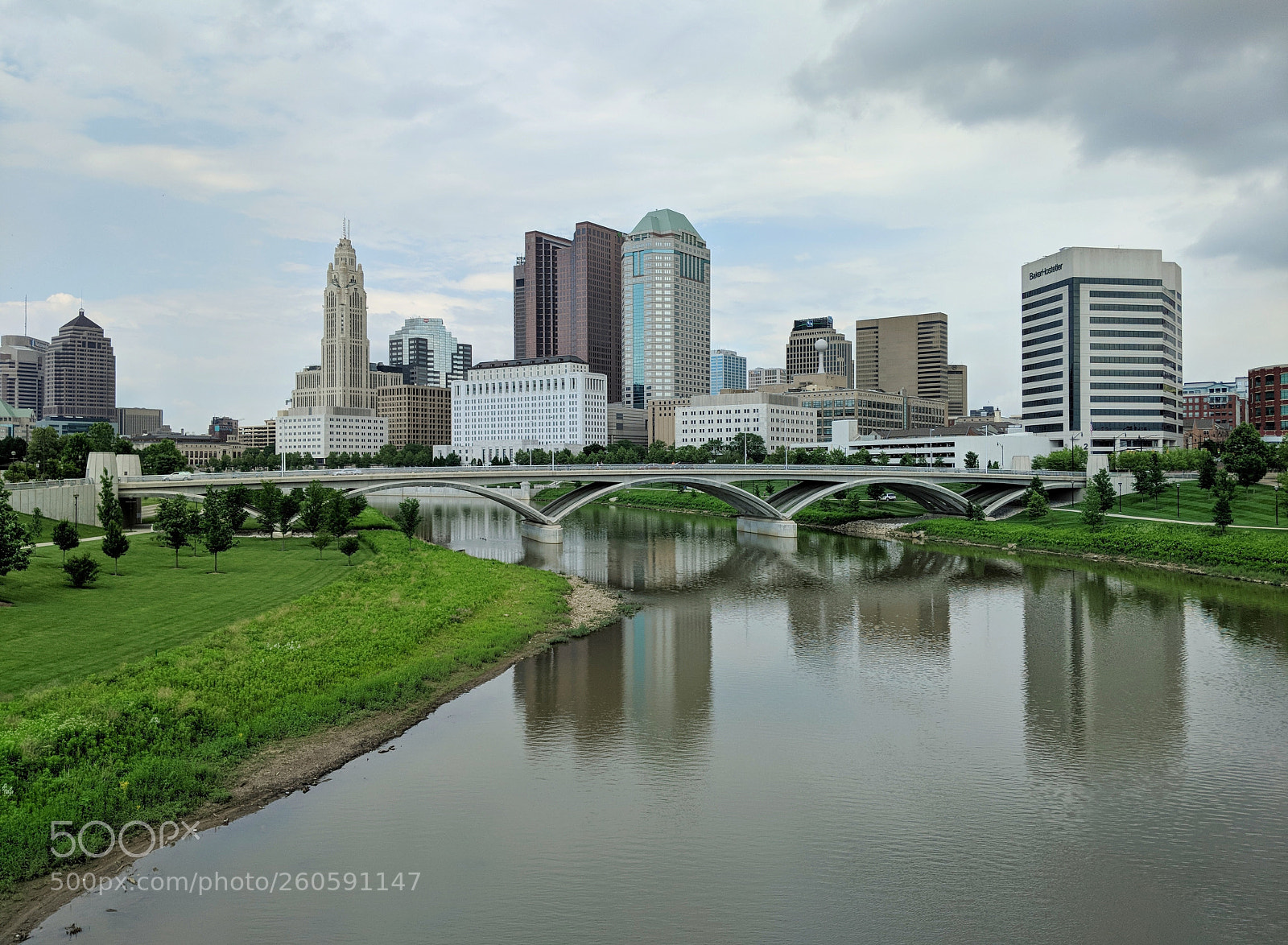 Google Pixel 2 sample photo. Columbus skyline photography