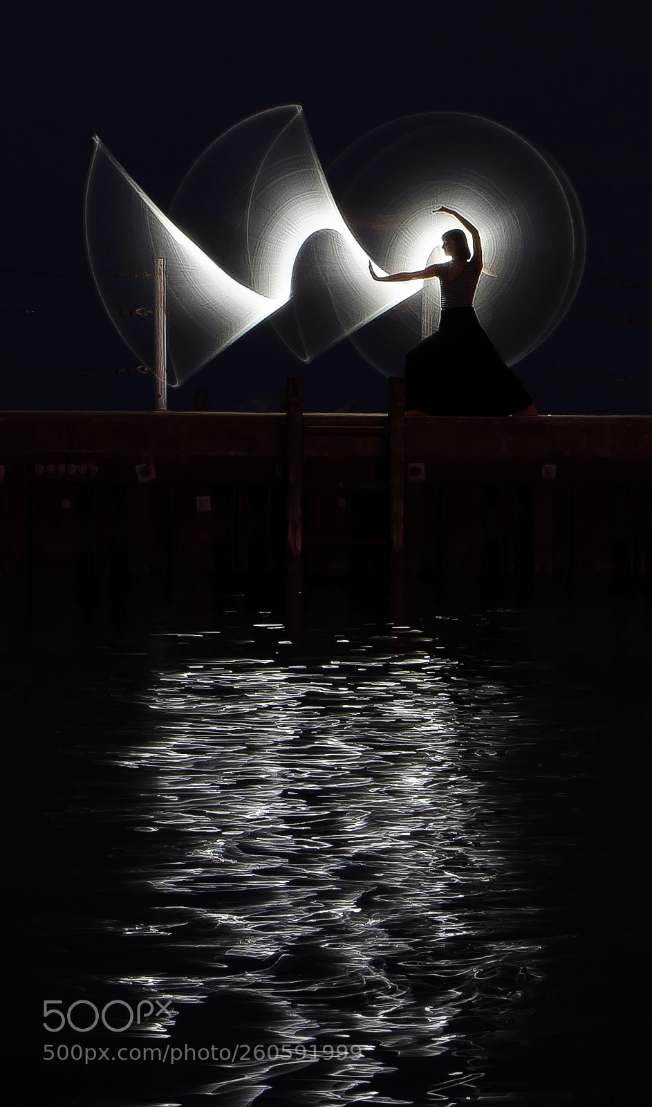 Nikon D5100 sample photo. Light painting reflections photography