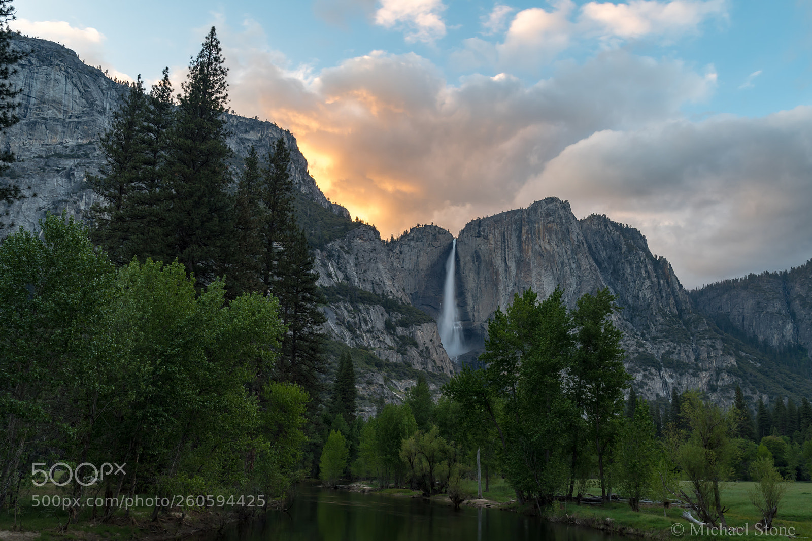 Nikon D500 sample photo. Falls fire sky photography