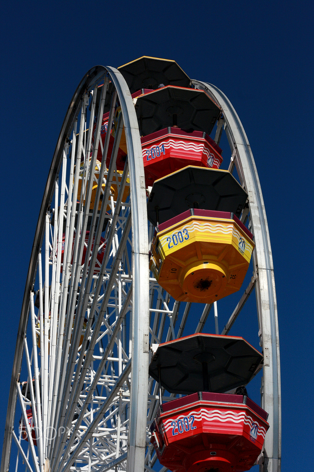 Canon EOS 400D (EOS Digital Rebel XTi / EOS Kiss Digital X) sample photo. Santa monica pier, ferrish wheel photography