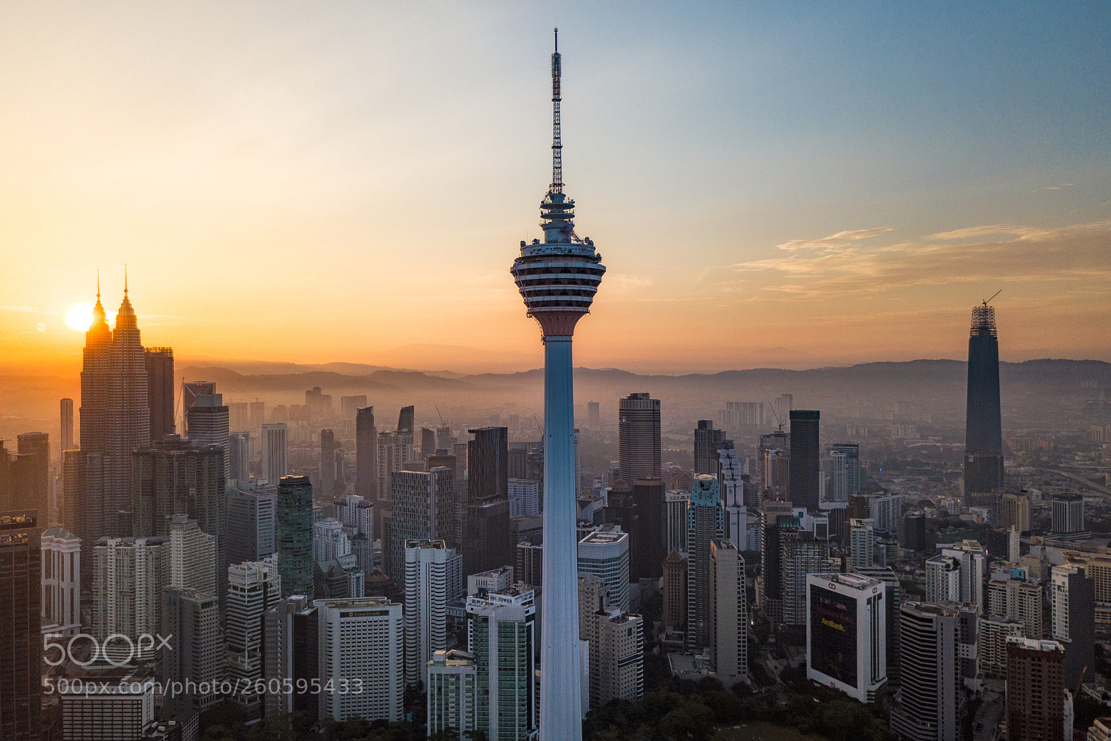 DJI FC220 sample photo. Good morning kuala lumpur photography
