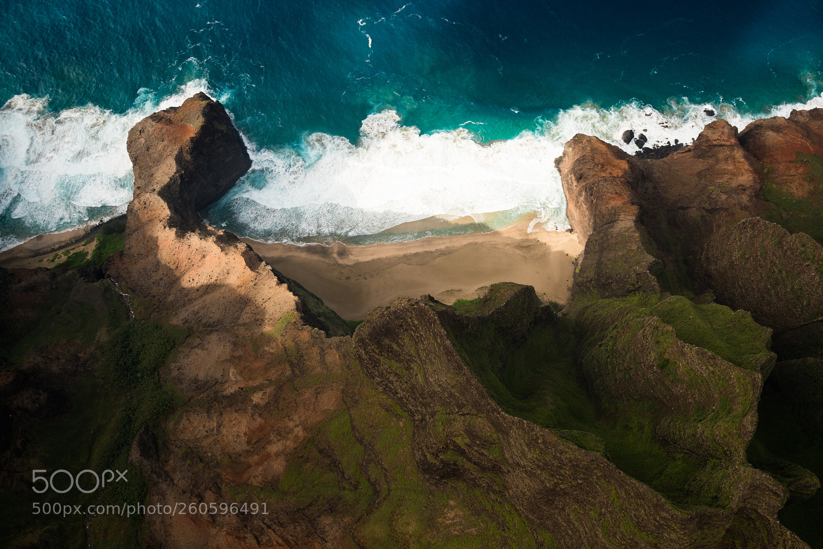 Nikon D800 sample photo. Na pali from above photography