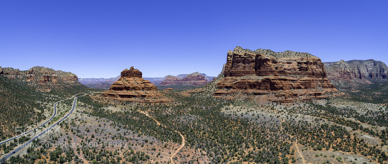 DJI FC6310 sample photo. Sedona panoramic photography