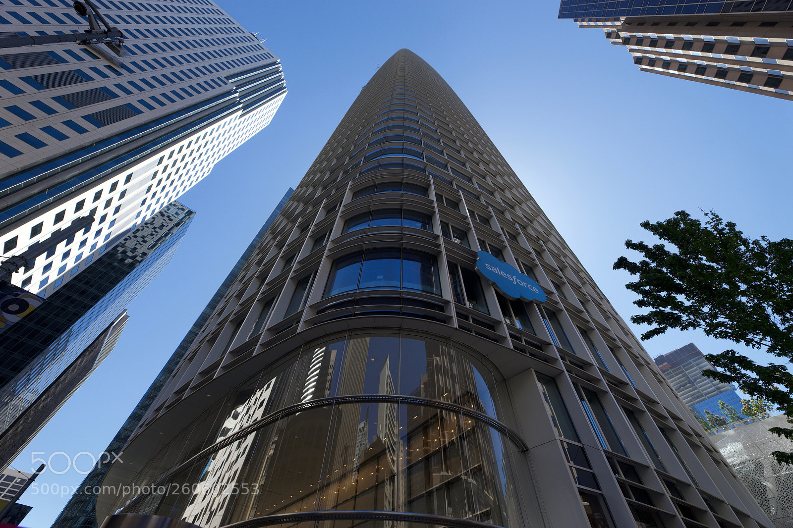 Sony a7 sample photo. Salesforce building photography